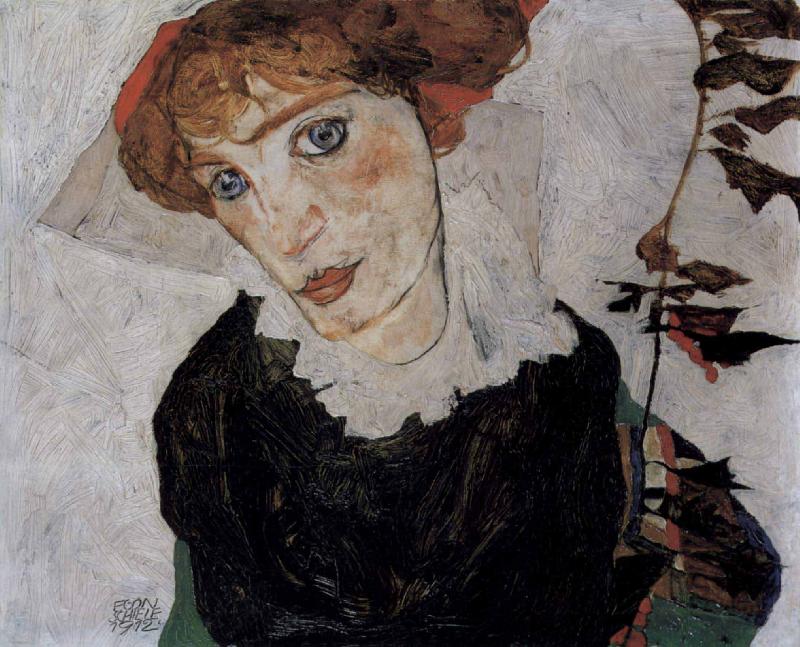Egon Schiele Portrait of Wally oil painting image